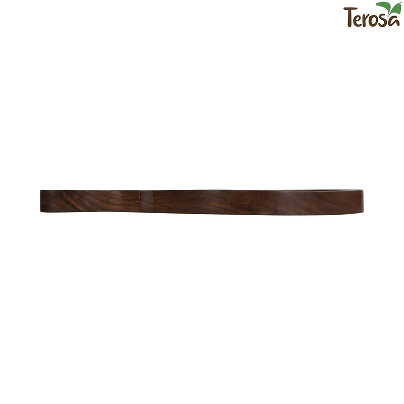 Terosa Rustic Pizza Plate or Pan Std Indian Rosewood Round with Handle 10inches - Image 4