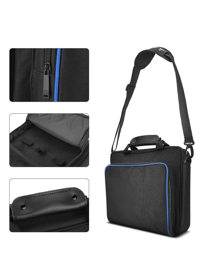 klarako Travel Carrying Case for PS4 Systems, Portable Shoulder Bag for Play Station, VR Gear, Console Equipment ect Cool Black - Image 4