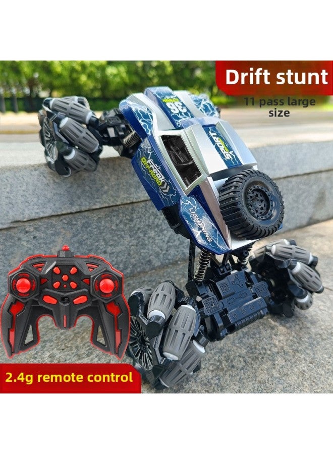 2.4G Remote Control Off-road Vehicle Remote Four-wheel Drive Climbing Charging Electric Remote Control Car Children Boy Toy Racing Large-Color:5-channel Remote Two-wheel Drive Climbing Off-road Vehicle [red Lightning] Chinese Color Box-Scale:Luxury: 4 Lithium Batteries For 180 Minutes + Charging Cable  - Image 2