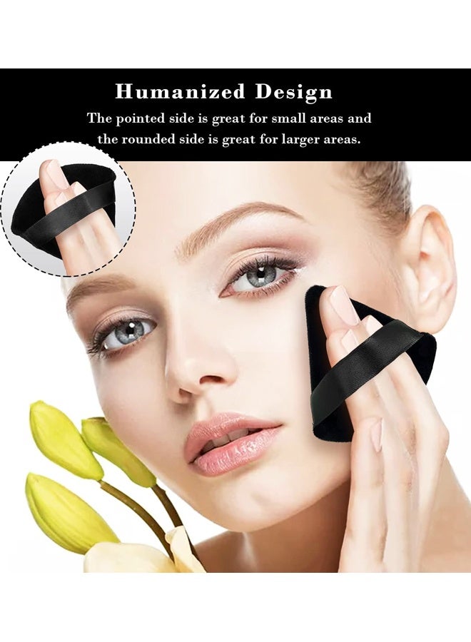 8PCS مسحوق المثلث ضرب الأسود الجاف الرطب المزدوج ماكياج الإسفنج - Image 5