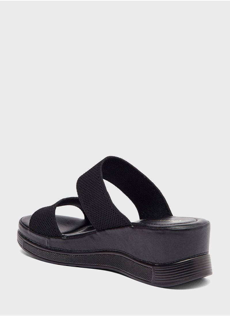 Le Confort - Double Strap Wedge Sandal - Image 1