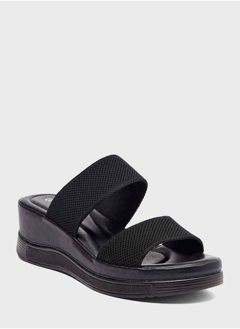 Le Confort - Double Strap Wedge Sandal - Image 1