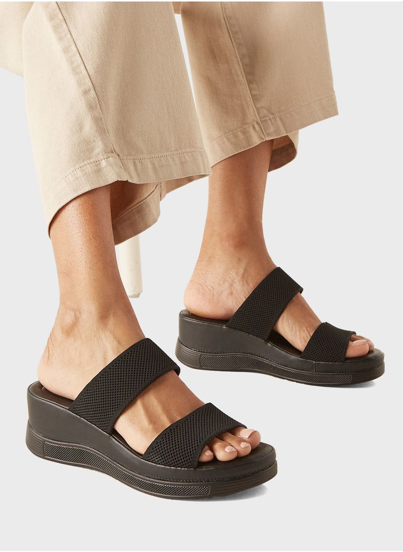 Le Confort - Double Strap Wedge Sandal - Image 1