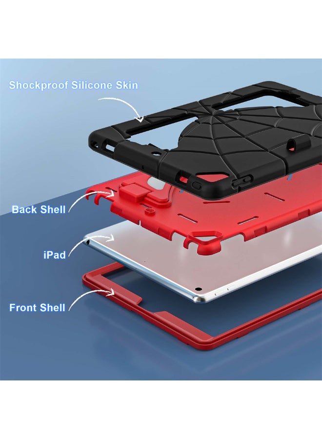 Ipad 9th/8th/7th Generation 10.2-Inch Case for Kids Shockproof Protective Cover with Pencil Holder Shoulder Strap Kickstand for Kids Children  - Image 3