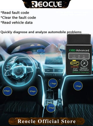 Car OBD2 Scanner Code Reader Engine Fault Scanner Automobile Fault Detector CAN Diagnostic Scan Tool for All OBD II Protocol Cars - view 2
