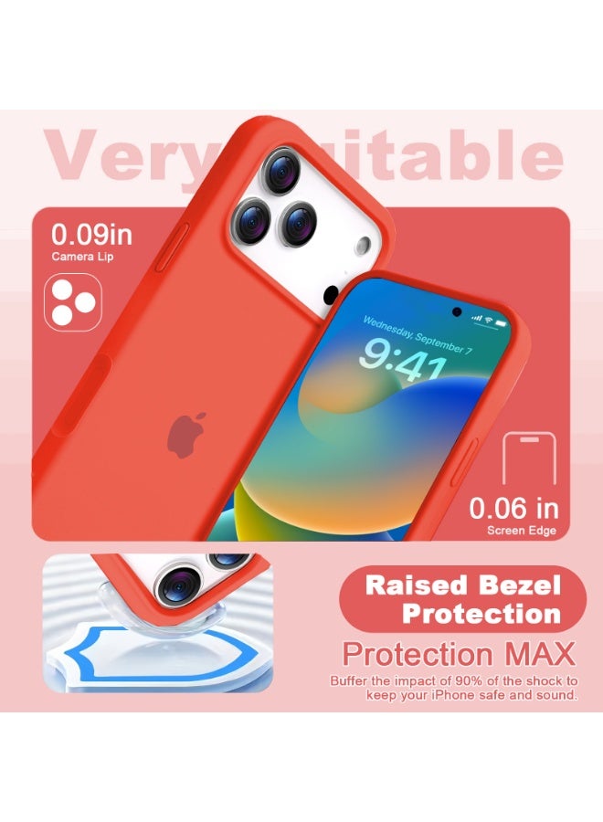 أوللاي آيفون 17 برو ماكس كيس واقي، مادة السيليكون، مقاومة للصدمات مع حماية عدسة الكاميرا وتغطية زر التحكم، غطاء واقي مضاد للصدمة الهاتف المحمول، متوافق مع إكسسوارات MagSafe - Image 4