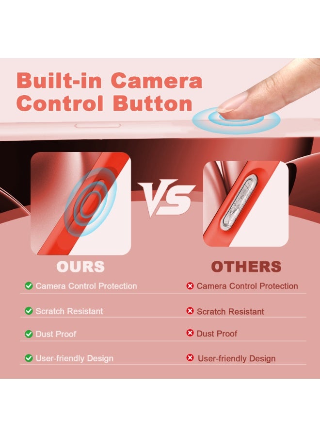 أوللاي آيفون 17 برو ماكس كيس واقي، مادة السيليكون، مقاومة للصدمات مع حماية عدسة الكاميرا وتغطية زر التحكم، غطاء واقي مضاد للصدمة الهاتف المحمول، متوافق مع إكسسوارات MagSafe - Image 2