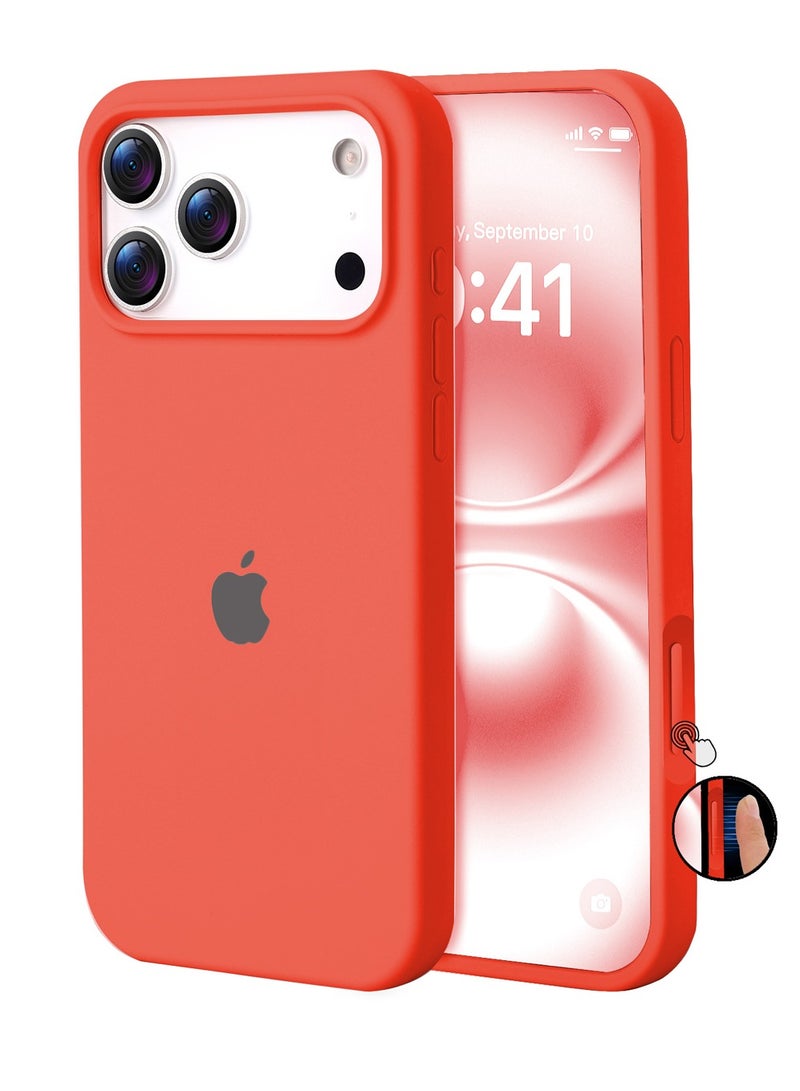 أوللاي آيفون 17 برو ماكس كيس واقي، مادة السيليكون، مقاومة للصدمات مع حماية عدسة الكاميرا وتغطية زر التحكم، غطاء واقي مضاد للصدمة الهاتف المحمول، متوافق مع إكسسوارات MagSafe - Image 1