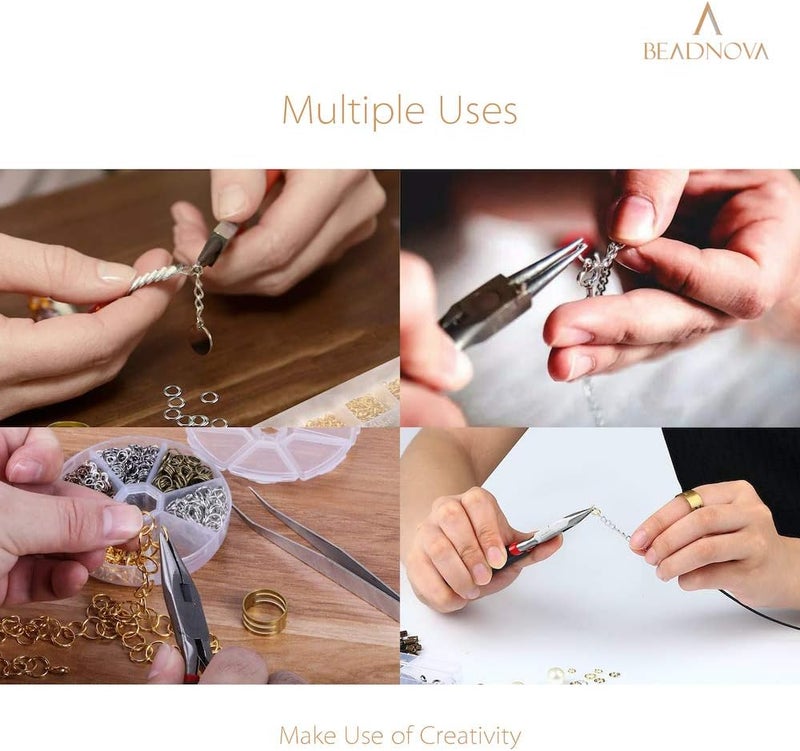 BEADNOVA 8mm Open Jump Rings Gold Jump Rings for Jewelry Making and Keychains (300Pcs) - Image 4