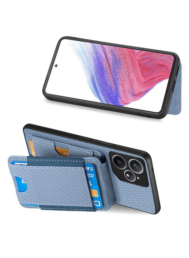 S-TOP Case For Realme Neo7 Carbon Fiber Vertical Flip Wallet Stand Phone Case - Image 5