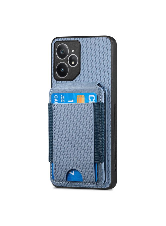 S-TOP Case For Realme Neo7 Carbon Fiber Vertical Flip Wallet Stand Phone Case - Image 2