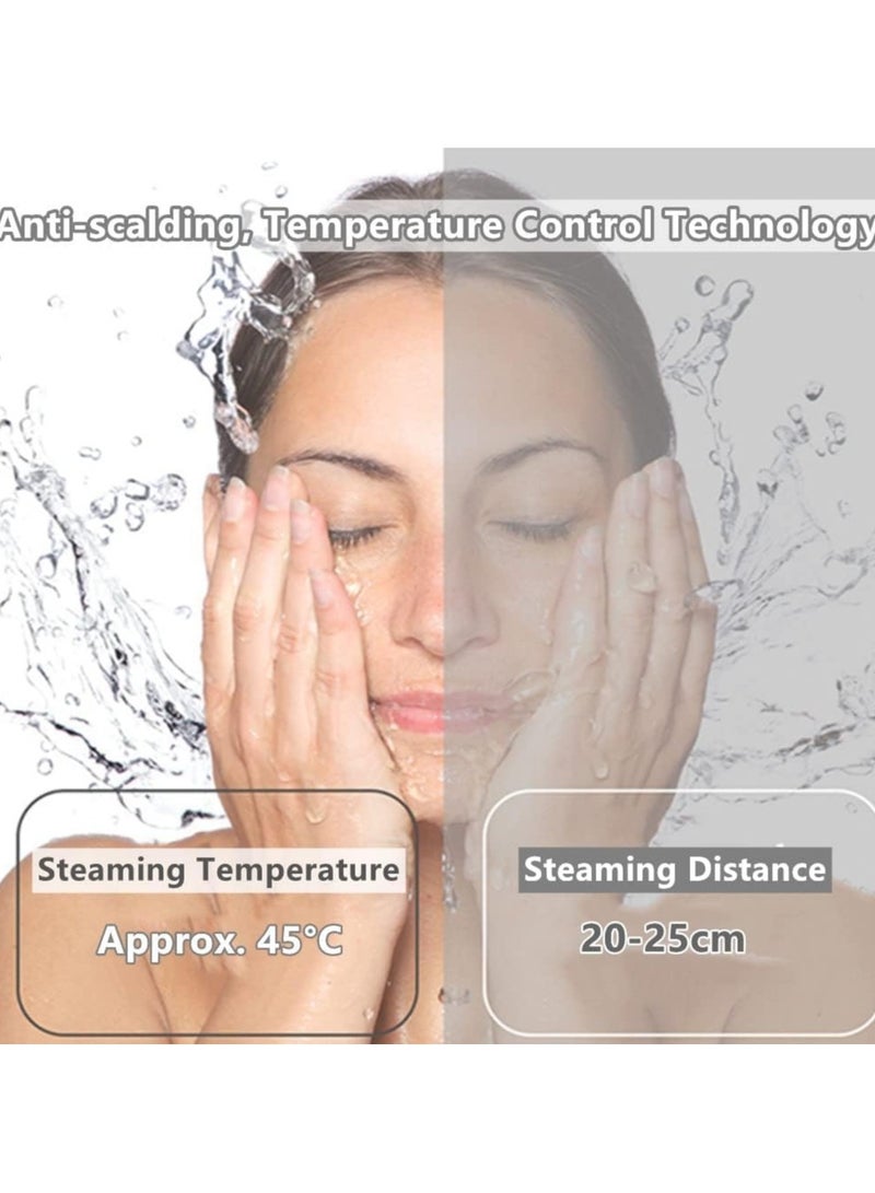 عام بخار الوجه - مرطب وجه احترافي 180 مل، مثالي للعناية بالبشرة وجلسات السبا المنزلية، مزود بفوهة مقاومة للتناثر، تحكم في درجة الحرارة + إعدادات الطاقة - Image 4