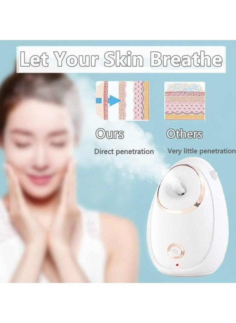 عام بخار الوجه - مرطب وجه احترافي 180 مل، مثالي للعناية بالبشرة وجلسات السبا المنزلية، مزود بفوهة مقاومة للتناثر، تحكم في درجة الحرارة + إعدادات الطاقة - Image 3