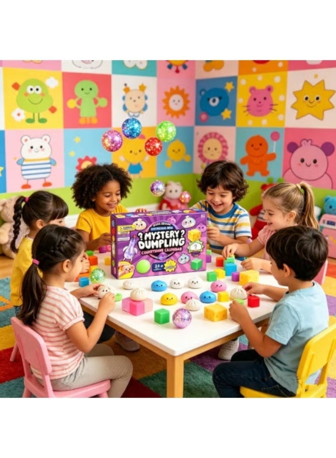 24 Days Mystery Dumpling Countdown Calendar, Squeeze Sensory Fidget Toy Set, Advent Calendar with Cute Squishy Toys for Kids 3+, Perfect Party & Holiday Gift - Image 5