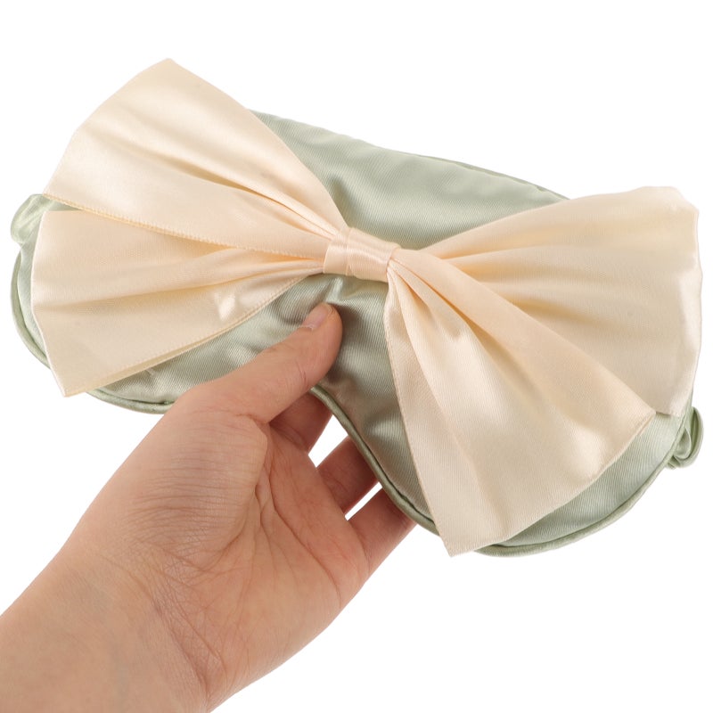 2pcs Comfortable Silk Eye Women Light-Blocking Sleep with Adjustable Strap Cute Soft Sleeping for Travel Home Office - Image 3