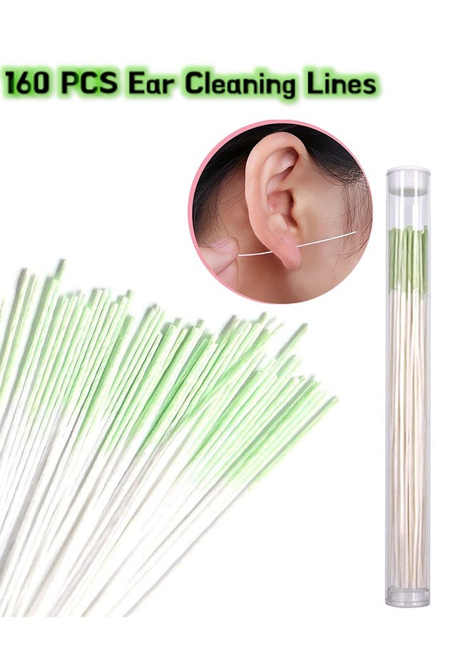 Generic 160-Piece Earrings Hole Cleaner, Ear Piercing Care Odor Removal, Disposable Piercing Aftercare Cleaning Line  - Image 1