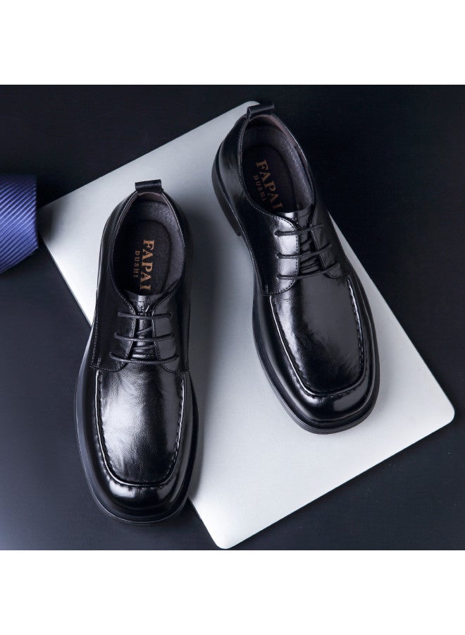 Fapai New Low-cut Business Casual Leather Shoes British Style Derby Shoes Fashion Autumn Breathable Lightweight Versatile Men's Shoes - Image 5