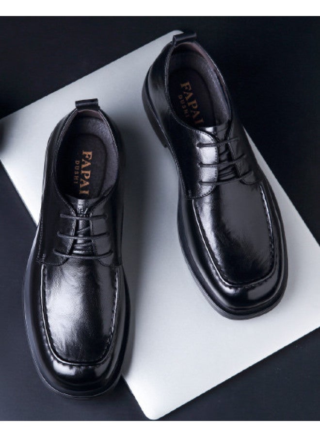 Fapai New Low-cut Business Casual Leather Shoes British Style Derby Shoes Fashion Autumn Breathable Lightweight Versatile Men's Shoes - Image 1