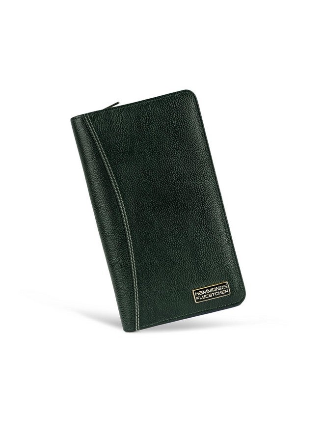 HAMMONDS FLYCATCHER Genuine Leather Passport Cover, Passport Holder for Men and Women - Travel Accessories Document Organizer, RFID Protected Passport Wallet with Card Slots for Trips - Green - Image 1