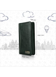 HAMMONDS FLYCATCHER HAMMONDS FLYCATCHER Genuine Leather Passport Cover, Passport Holder for Men and Women - Travel Accessories Document Organizer, RFID Protected Passport Wallet with Card Slots for Trips - Green  - Image 4