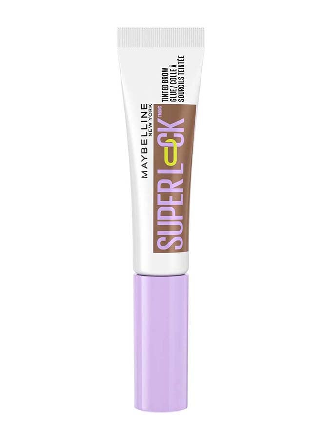 MAYBELLINE NEW YORK Super Lock Brow Glue Tinted Eyebrow Gel, 24HR Hold Long-Lasting Non-Sticky Waterproof, Flake-Proof, Transfer-Proof - Medium Brown - Image 1