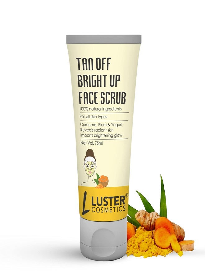 Luster Cosmetics Tan Off Bright Up Clay Mask & Tan Off Bright Up Face Scrub - 75ml (Pack of 2) - Image 2
