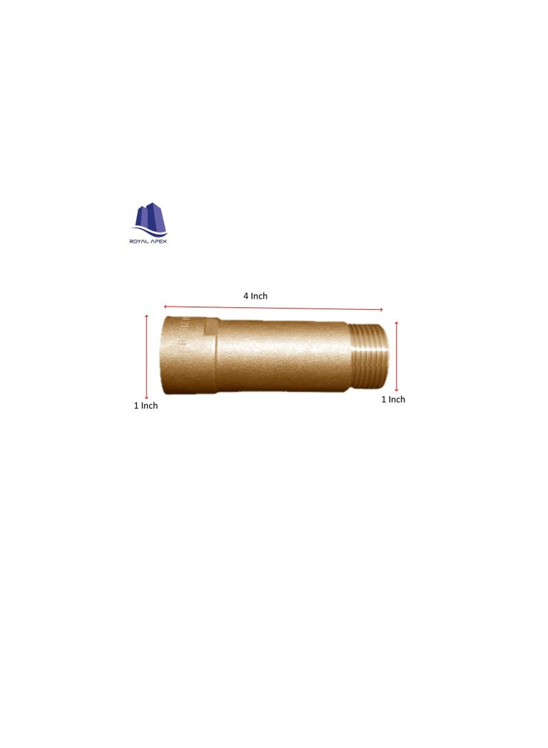 Full Brass Pump Connector 1 Inch male x 1 Inch female for Motor Pump Pipe Fittings - Image 3