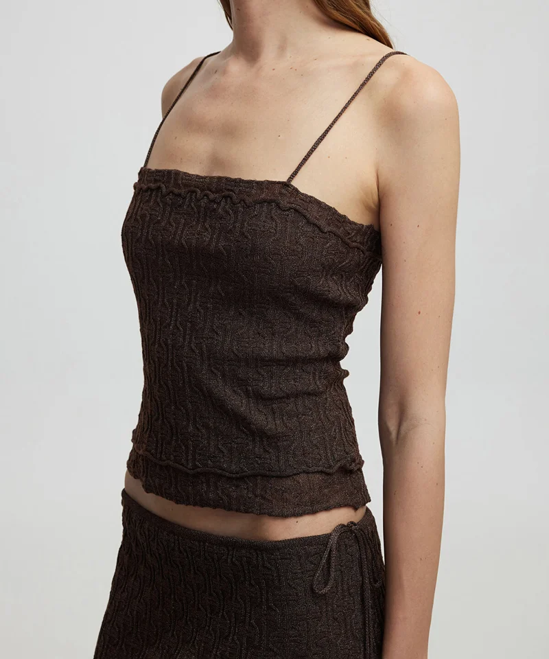 ابيكول Knit Top With Lurex Thread