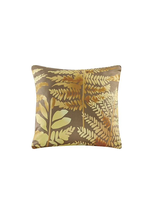 In-House Tulane | Comforter Set 8 Pieces - King - 260x240 cm - Light Brown & Gold  - Image 4