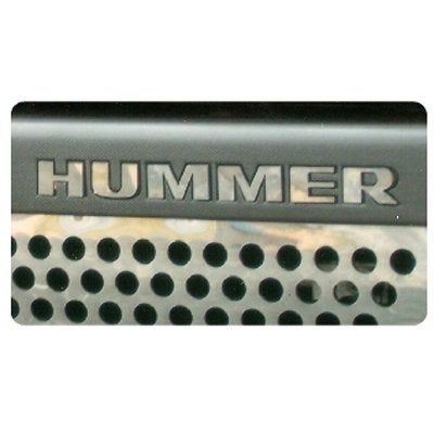 Hummer H3 Front Bumper Chrome Letters Inserts - Image 2