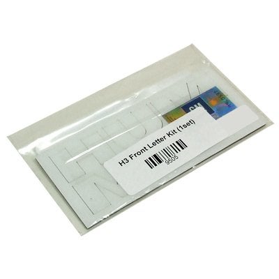 Hummer H3 Front Bumper Chrome Letters Inserts - Image 3