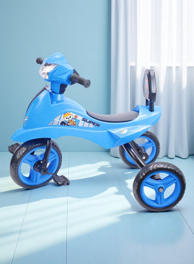 إيزي فيتشور دراجة ثلاثية العجلات للأطفال من إيزي فيوتشر مزودة بإضاءة وموسيقى - لعبة دراجة للأطفال الصغار، متوفرة بألوان الأزرق والأحمر والوردي - Image 5