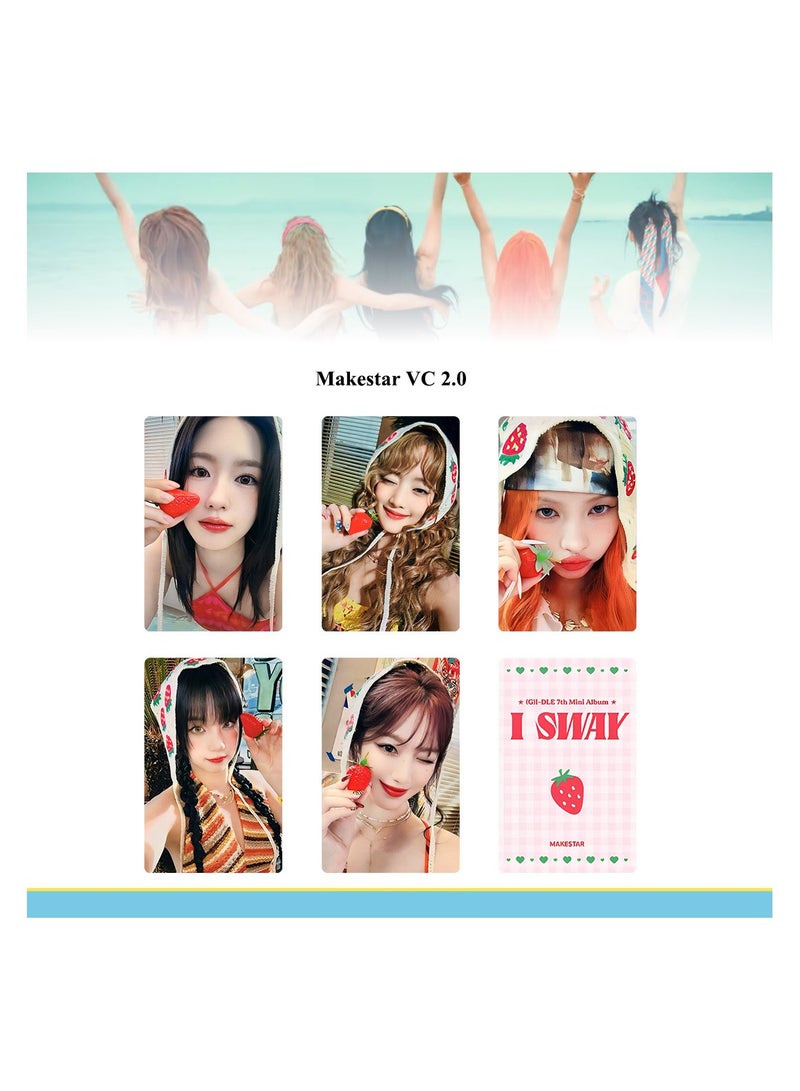 NIBEMINENT 5 Pcs Kpop (G)I-DLE I SWAY Lomo Cards Card For Fans Collection Gifts
