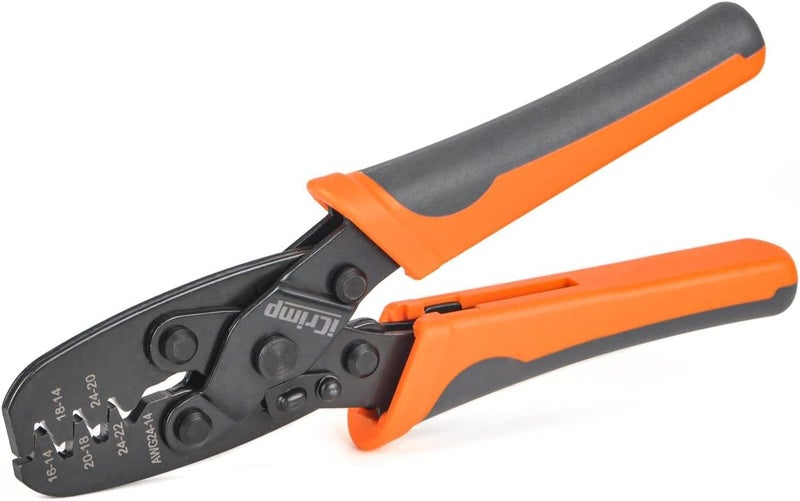IWISS iCrimp Open Barrel Terminal Crimping Tool for Molex Style DELPHI AMP TYCO Deutsch Terminals Crimper, Molex Crimping Tool,24-14 AWG - Image 1