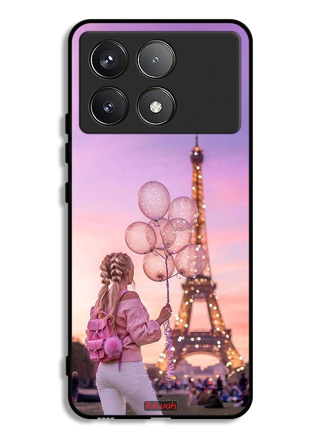 Tolwak Xiaomi Redmi K70 Protective Case Cover Girl Holding Balloons - Image 1