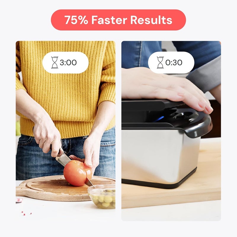 FULL STAR The Original Pro Chopper - Vegetable Chopper and Spiralizer, Food Chopper with Container, Fruit Slicer, Kitchen Gadgets & Gifts, Home Essentials (14 in 1, Silver) - Image 4