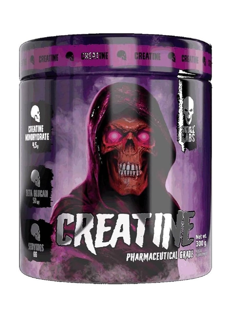 Skull Labs - Skull Labs Creatine Unflavored, 300 Gm Workout Performance Enhancer, Muscle Strength Supplement - Image 1