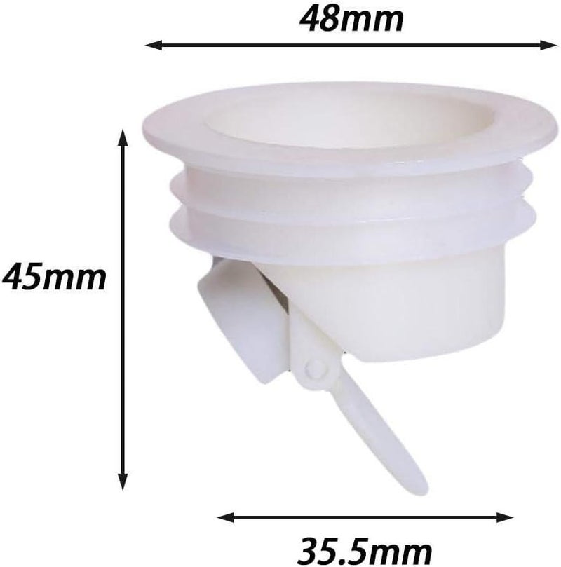 SIYANSHU SIYANSHU Drain Backflow Preventer Plastic Odor Proof Drainage Trap Sewer Pipe Sealer for Home Bathroom Insert Drain Plug Washing Machine/Drain Cap/Drain Cover/Drain Hoses/Insect Repellent (Pack of-3)  - Image 2