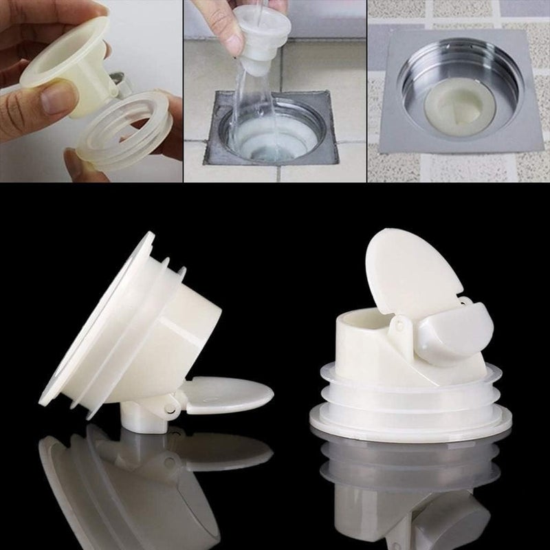 SIYANSHU SIYANSHU Drain Backflow Preventer Plastic Odor Proof Drainage Trap Sewer Pipe Sealer for Home Bathroom Insert Drain Plug Washing Machine/Drain Cap/Drain Cover/Drain Hoses/Insect Repellent (Pack of-3)  - Image 4