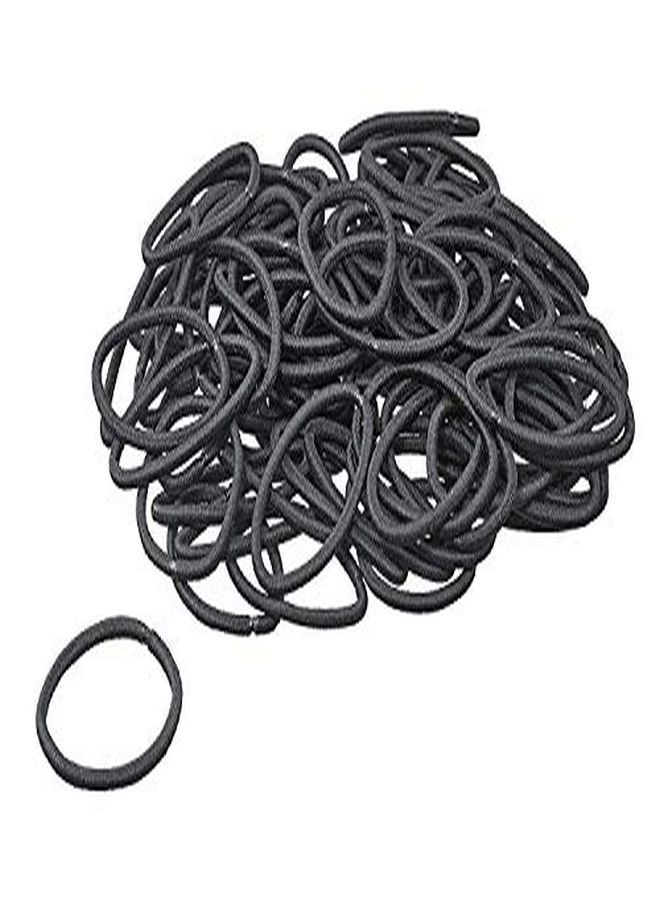 Scunci Thick Hair Black Elastics All Day Strong Hold NoDamage 5Mm Thickness 24Pieces Per Pack (2Pack) - Image 3
