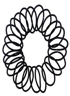 Scunci Thick Hair Black Elastics All Day Strong Hold NoDamage 5Mm Thickness 24Pieces Per Pack (2Pack)  - Image 2