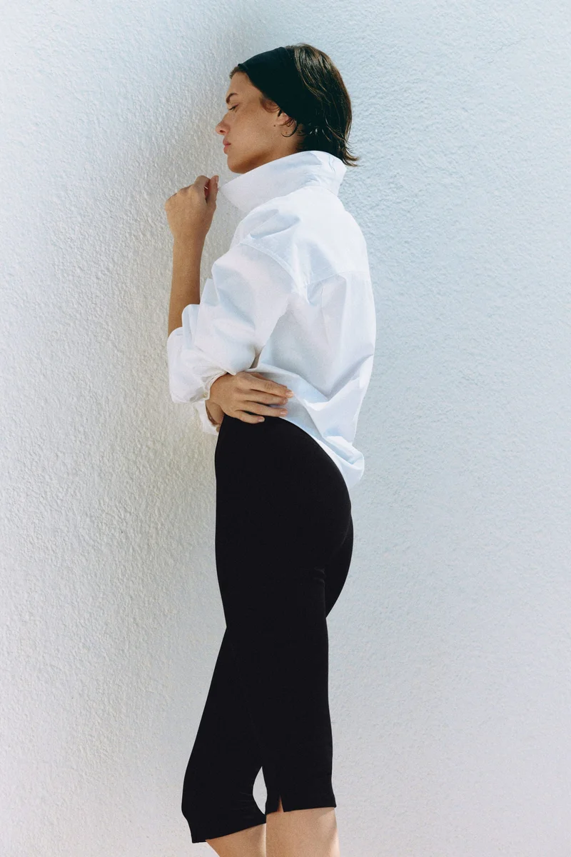H&M Crease-leg Capri leggings