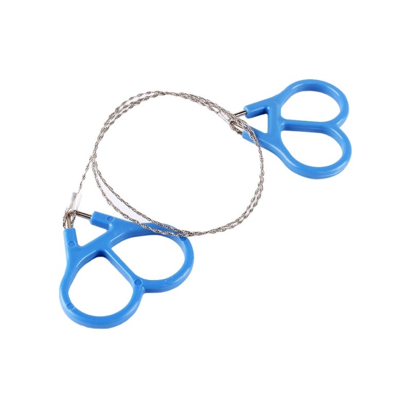 Steel Wire Saw: Flexible Lightweight Pocket Saw - Tooth & Dual Ring Design Survival Saw for Camping Hiking Hunting Emergency Outdoor Activities Home Use - Image 5