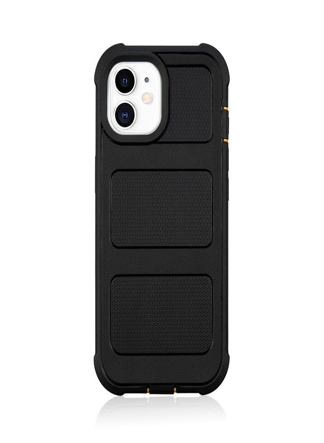 Saiboro for Defender Phone Case iPhone 12 Case with Belt Clip, for Shockproof iPhone 12 Case Heavy Duty Rugged, 2 Layers of Sturdy for iPhone12 Cases, Military-Grade Cover for iPhone12Case Black & Orange - Image 2