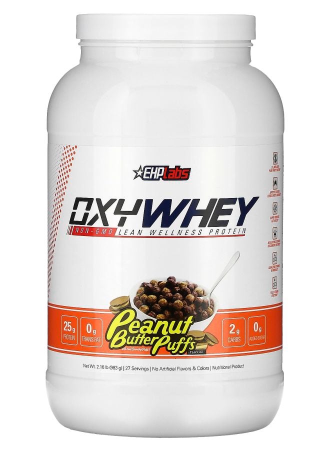 EHPLabs OxyWhey Lean Wellness Protein Peanut Butter Puffs 2.16 lb (983 g)
