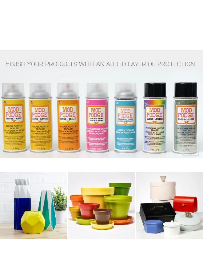 PLAID Mod Podge Clear Acrylic Sealer Spray Gloss 340 G - Image 4
