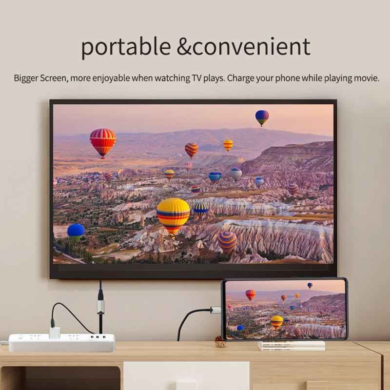 Mirascreen USB C to HD Cable 6.56ft 4K 30Hz Resolution - Plug Play Screen Mirroring for Home Office Travel - Image 2