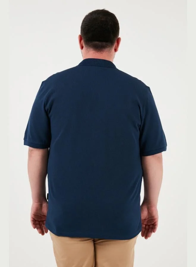 Buratti  Buratti Cotton Regular Fit Plus Size Polo Collar T Shirt Men's Polo Collar T Shirt 5902127B for Men | Best Price UAE