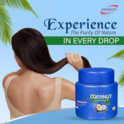 Nimson Coconut Hair Oil with Vitamin E | For Strong, Thick & Shiny Hair | Nourishing Formula | Unisex | 500ml - Image 2
