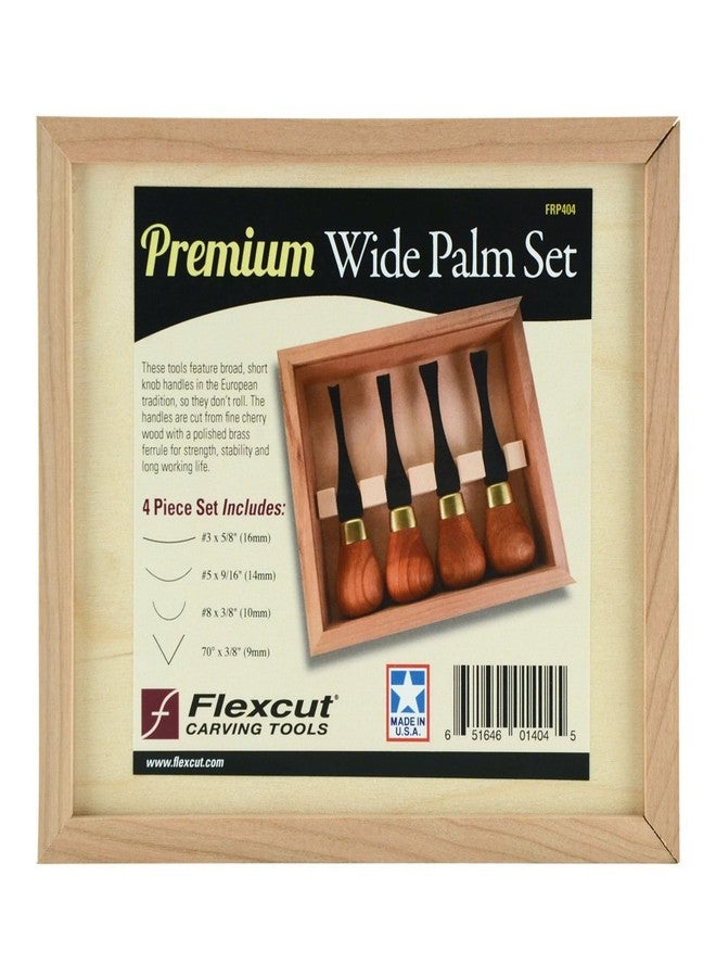 FLEXCUT 4 Piece Premium Wide Palm Set (FRP404)